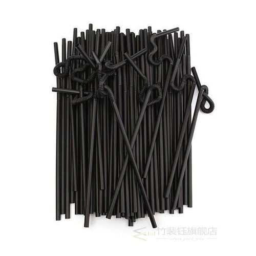 100Pcs/Pack Flexible Straws Drink Straw Reusable Silicone Dr - 图0