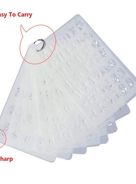 12 Pcs Letters Number Alphabet Stencils Template Plastic Pla