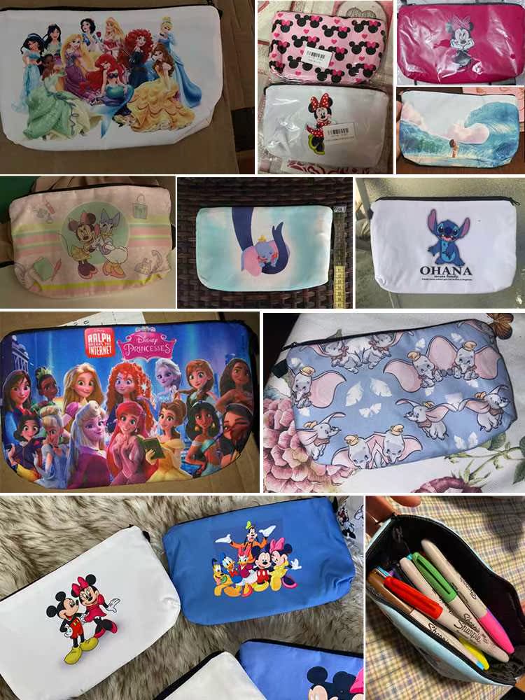 Lilo& Stitch Printing Makeup Bag Cute Child Organizer B-图1