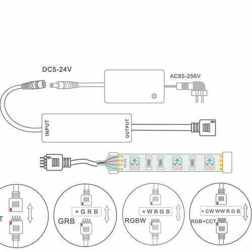New LED RF Controller with 17 Keys Remote Control for Single - 图1