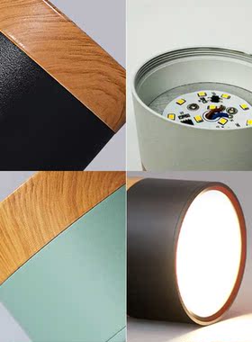 LED Down Light 7W 15W Macaroon Aluminum Ceiling Nordic Woo