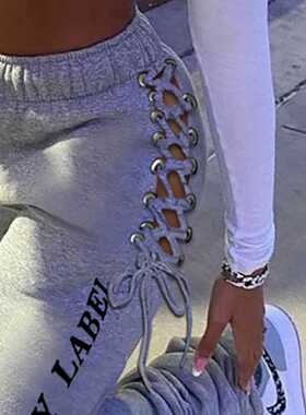 Women Fashion Casual Solid Pants Women Trousers Sports Pants