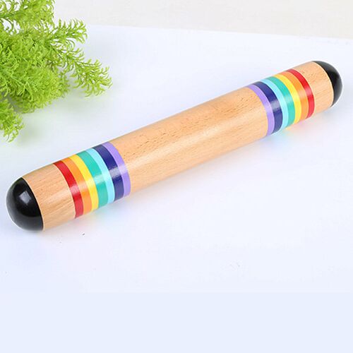 Wooden Rainstick Rainmaker Rain aker Musical Instrut Toy R - 图2
