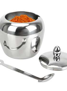 HOOMIN Apple Sugar Bowl Seasoning Jar With Lid and Spoon