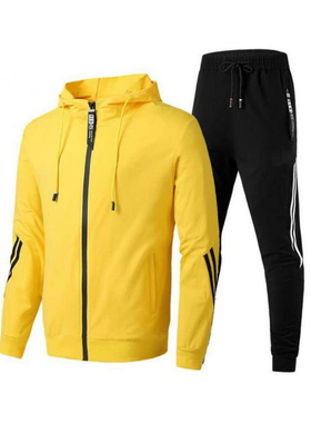 NEW Fashion Men's Tracksuit Spring and Autumn Male Zipper S