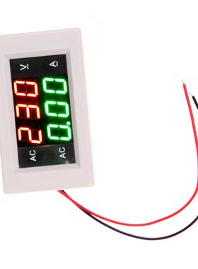 Auto Car DC 0600V LCD Voltmeter Ammeter LED Amp Dual Measure