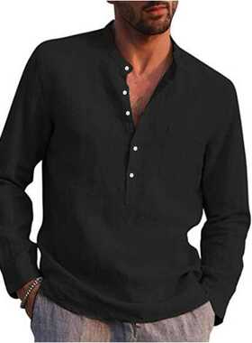 100% Cotton Line Hot Sale Men's Long-Sleeved Shirts Summ