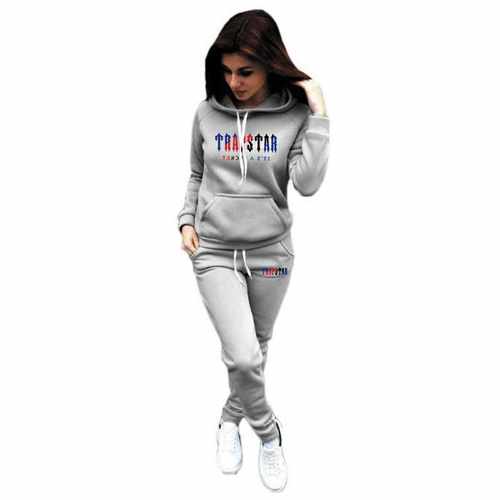 Casual Sportswear Women's Two Piece Sweatshirt Pullover Hood-图0