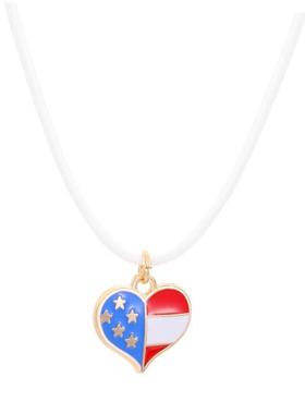 Wax Line Pendant flag necklace women Clavicle chain jewelry