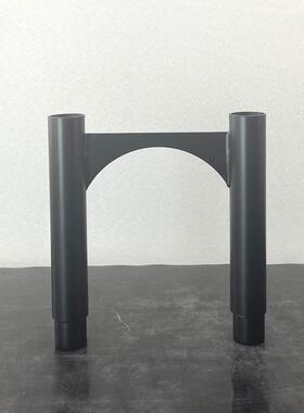 现代简约金色黑色几何金属旋转烛台样板房室内餐桌桌面饰品摆件