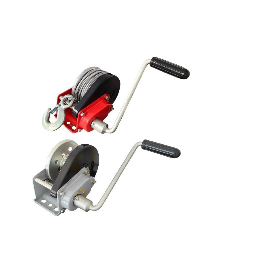 双向自锁手摇绞盘 自动刹车牵引小型吊机绞盘 手摇升降绞盘 - 图3