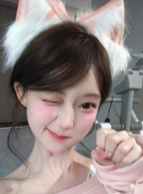 甜妹可爱狼耳朵头饰猫发