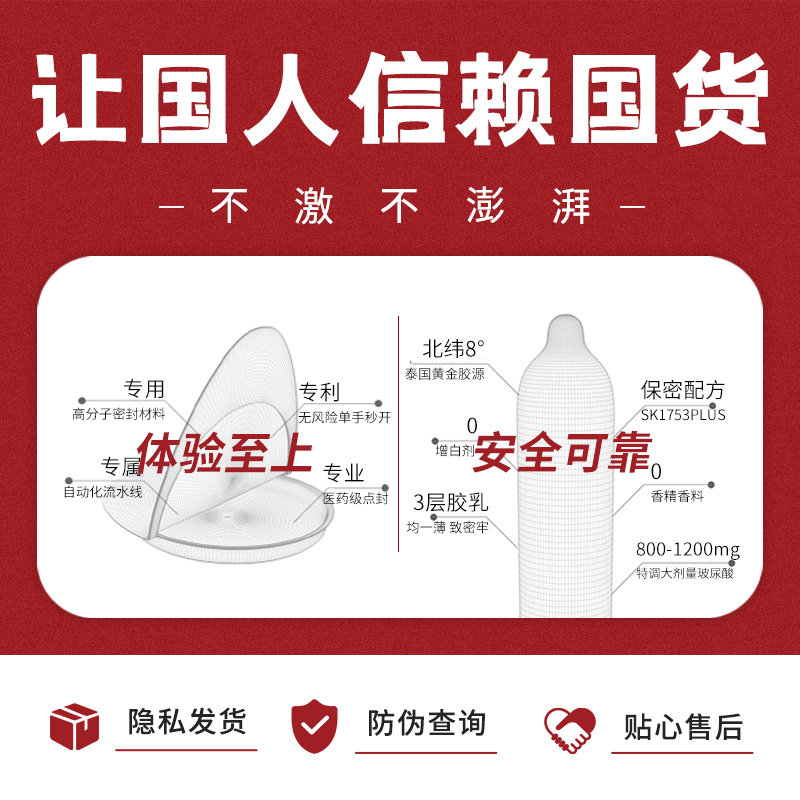 【东犀涌物理加时】SIKI私激授权超薄玻尿酸情趣避孕套安全套tt-图3