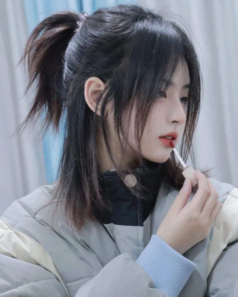 日系少年感狼尾短发假发男女生酷帅气自然鲻鱼头可扎发型全头套式