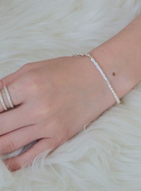 LUCA复古金属风2024新款百搭小众轻奢高级感手饰品女珍珠甜美手链