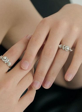 LUCA复古金属风时尚简约轻奢小众设计精致戒指高级感女潮流款指环