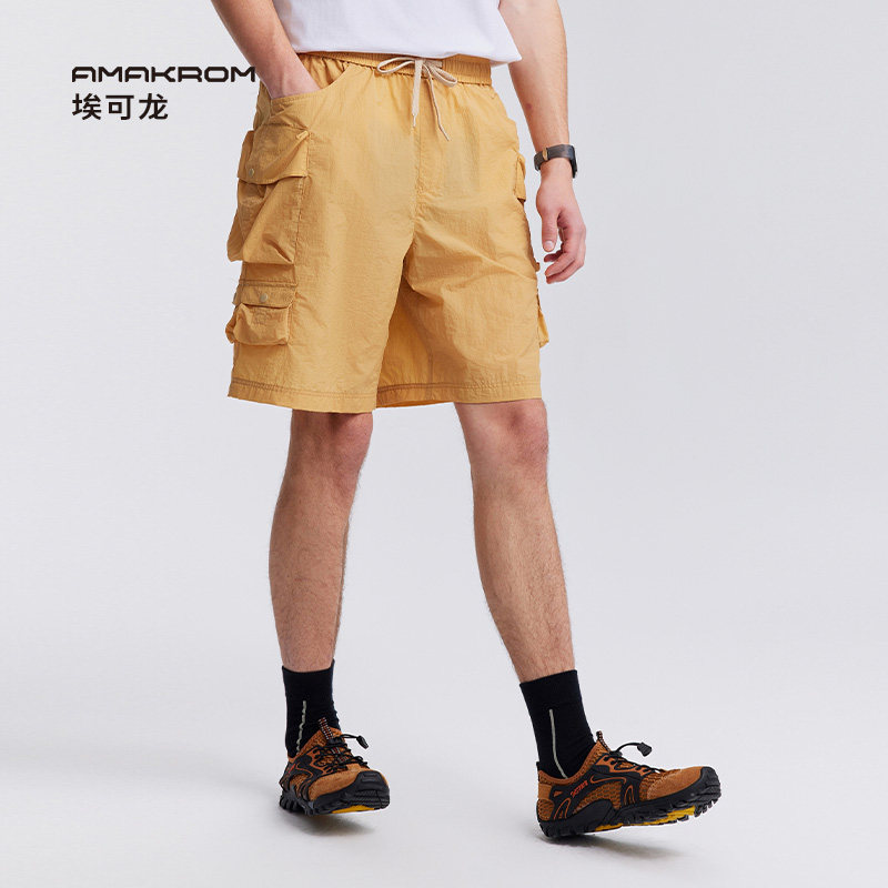 AMAKROM埃可龙 户外山系多口袋设计感轻薄舒适透气短裤休闲机能裤,淘宝优惠券,粉丝福利购,淘宝优惠卷