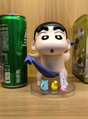 蜡笔小新洗澡摆件可爱趣味