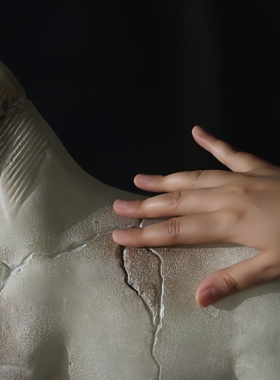 侘寂风马雕塑高级感骏马装饰摆件