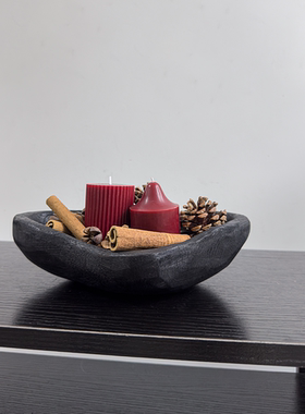 香薰蜡烛装饰摆件高级感蜡烛托盘