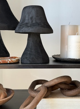 侘寂风软装高级感装饰组合摆件