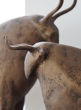 印度进口瑞铝祥牛摆件高档装饰