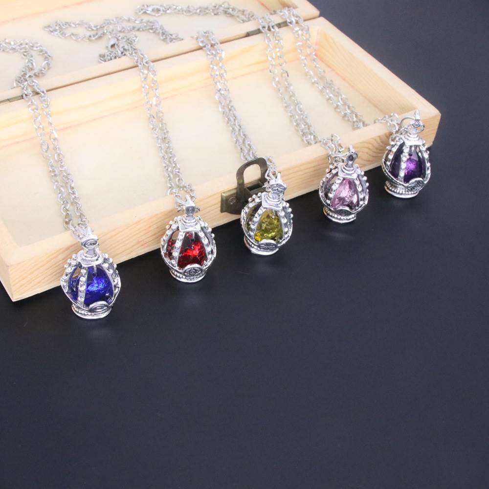 Animation Peripheral Magical Girl Madoka Soul Gem Necklace Spirit Core Ring Set Two-dimensional COS Accessories