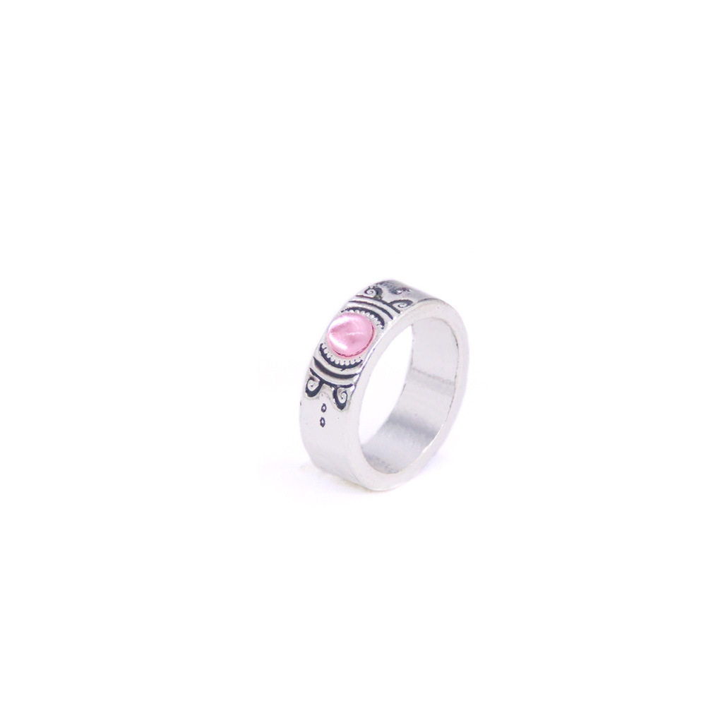 Animation Peripheral Magical Girl Madoka Soul Gem Necklace Spirit Core Ring Set Two-dimensional COS Accessories