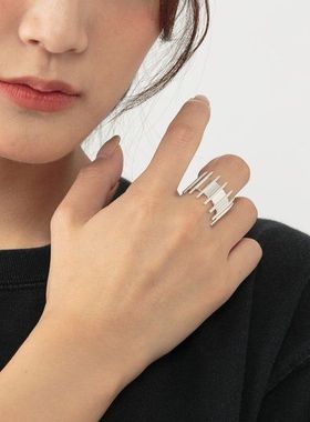 异兽魔都心的同款戒指电镀银不掉色饰品潮流元素个性学生指环戒指