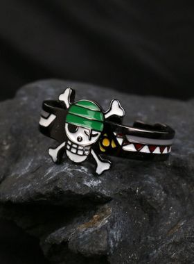 《海贼王》草帽海贼团路飞索隆戒指动漫同人周边小众ins设计