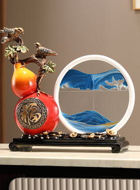 圣优顿葫芦树脂流沙摆件祝福中式