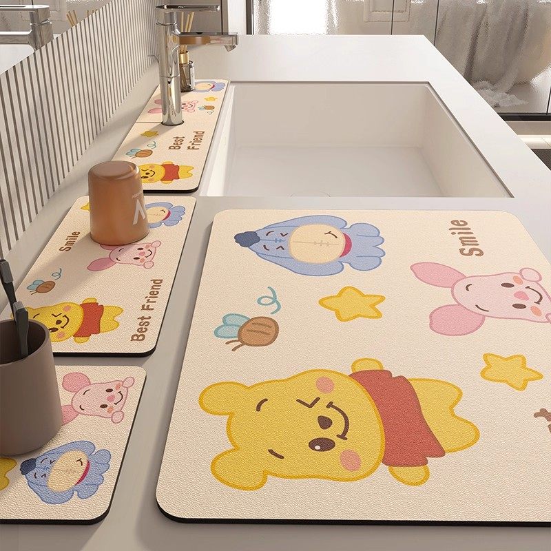 水龙头沥水垫洗漱台台面垫洗手台吸水垫卫生间厨房免洗可擦硅藻泥,淘宝优惠券,粉丝福利购,淘宝优惠卷