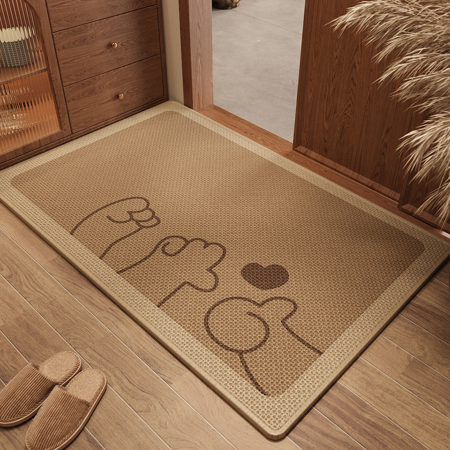 入户门地垫大门口进门侘寂风防滑脚垫别墅高级感耐脏除尘免洗地毯,淘宝优惠券,粉丝福利购,淘宝优惠卷