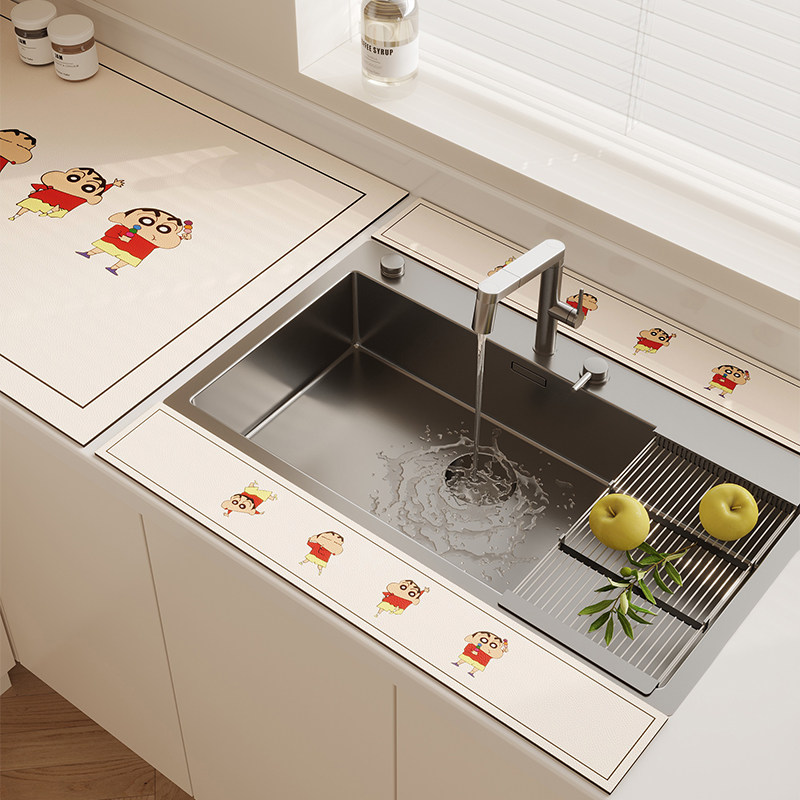 厨房水龙头防溅水挡水条卫生间洗手台台面垫吸水垫软硅藻泥沥水垫,淘宝优惠券,粉丝福利购,淘宝优惠卷