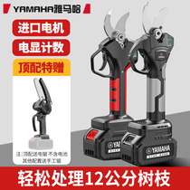 Yamaha Electric Pruner Cut Round Art Scissors Twigs Fruit Tree Rechargeable High Branch Pruning of Lithium Lithium Pruners