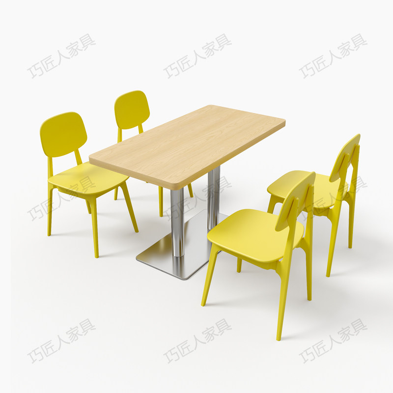 食堂餐桌椅员工饭堂快餐店商用餐饮小吃米粉店面馆湘菜馆桌椅组合,淘宝优惠券,粉丝福利购,淘宝优惠卷