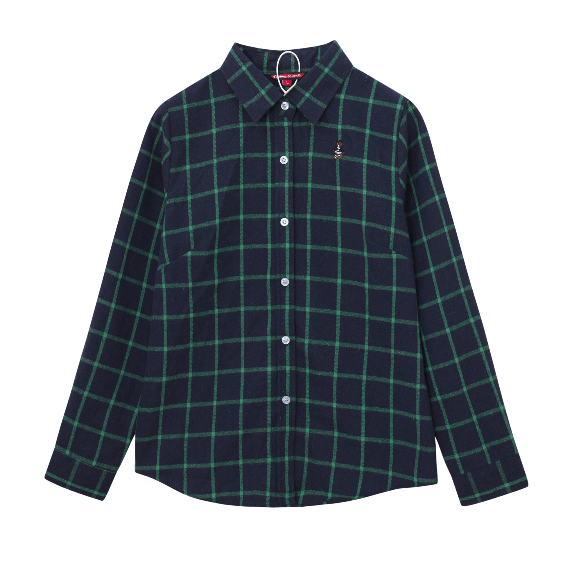 【断码品牌特】2023新春刺绣小熊衬衫 截纶衬衫