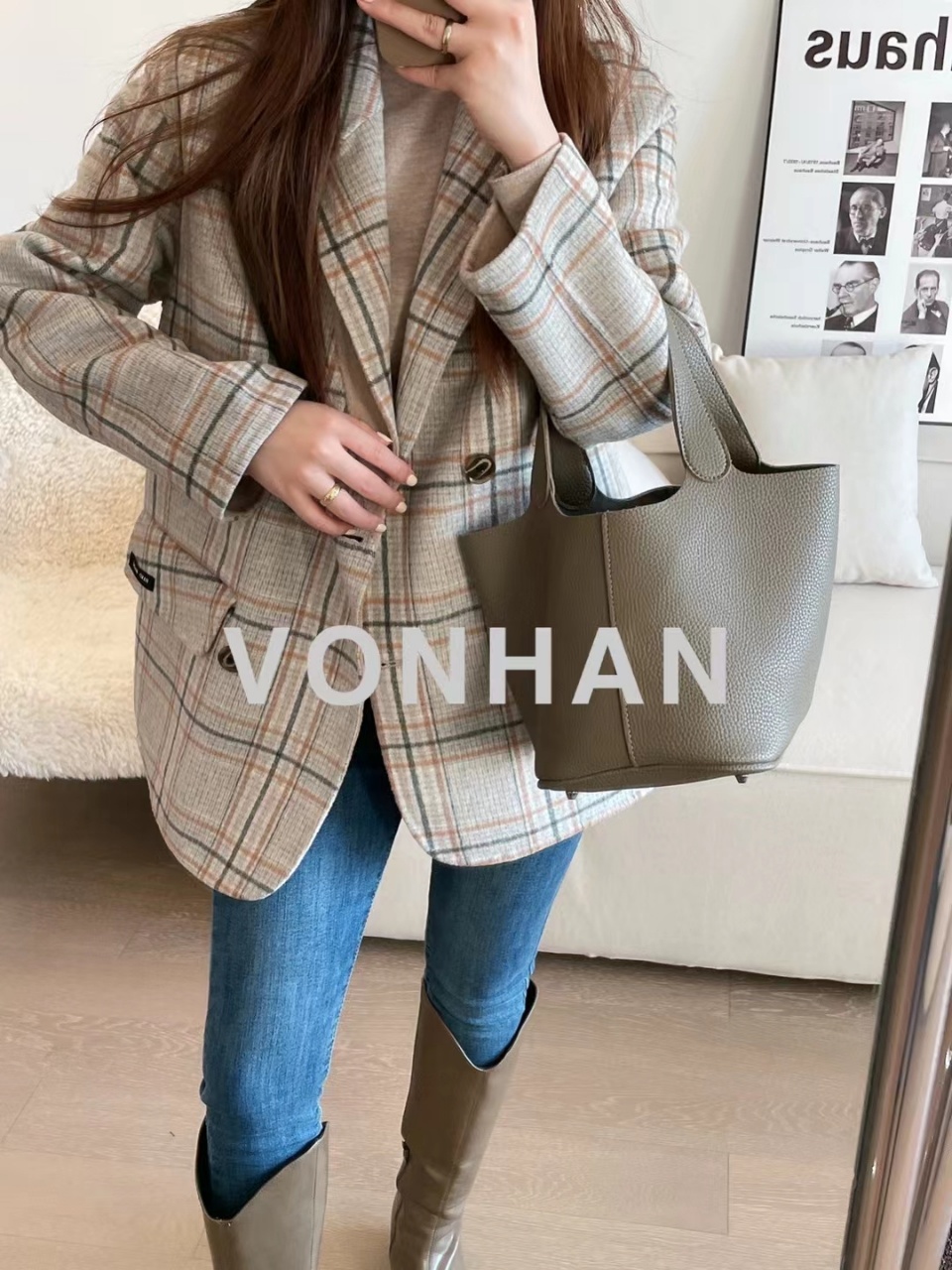 商场供应款双面呢羊绒大衣