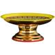 Alloy plate for household Buddha in front of the fruit plate Tang colorful lotus fruit plate God of Wealth for Buddha tribute fruit plate decoration supplies