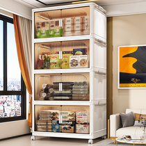 Free-to-install folding containing cabinet cabinets Multi-functional children Thickening Wardrobe Zero Food Toy Lockers