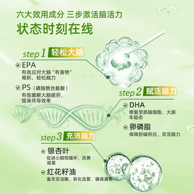 日本大阪熊原装进口富山药品银杏精华胶囊60粒叶片提取物DHAEPA - 图1