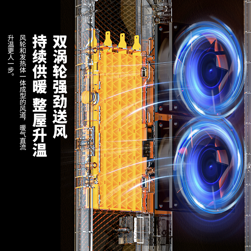 康佳石墨烯取暖器家用暖风机节能省电速热电暖器立式卧室电暖气