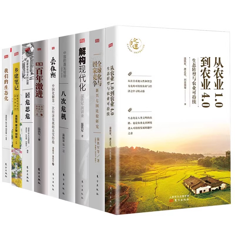 温铁军作品全9册套装全球化与国家竞争+去依附+解构现代化+居危思危+告别百年激进+八次危机+乡建笔记+生态化经济理论书籍正版-图0