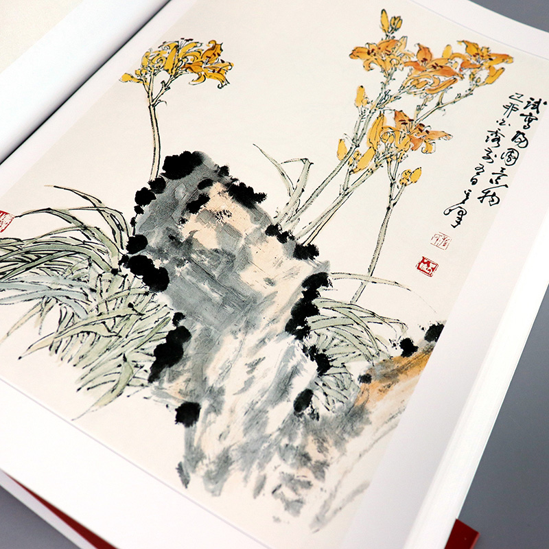 全2册孙其峰画集 中国花鸟画技法＋国画名家创作解析山水画教学步骤绘画教材传统国画水墨画动物牡丹花卉禽鸟画法入门基础教程画册 - 图2