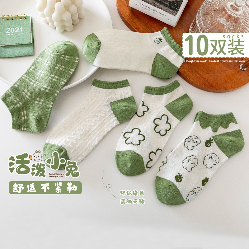 现货速发s6男女爆款纯棉短袜防臭除汗船袜夏薄款袜子-第3张图片-提都小院
