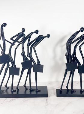 人物体操运动抽象摆件简约现代摆书房办公室家居饰品软装摆件装饰