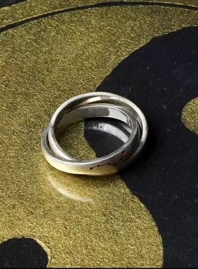 乾坤圈戒指男女复古高级感中国风食指戒小众新中式指环北斗七星阵