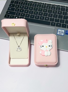 HelloKitty项链礼盒礼袋一套送女朋友表白礼物小众卡通凯蒂猫配饰