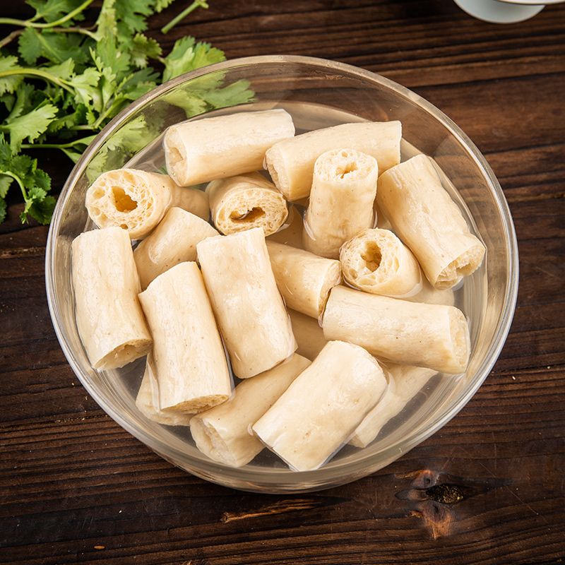 含盐豆肠豆棍素鸡肠特产豆制品豆皮人造肉腐竹干货麻辣烫火锅食材 - 图2