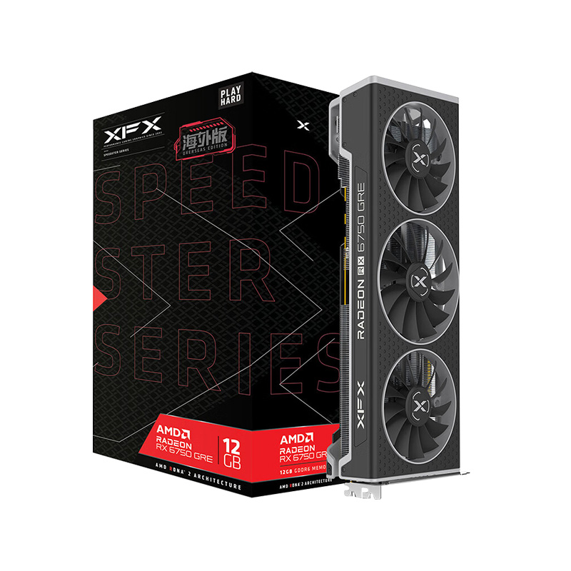 XFX讯景Radeon RX 6750GRE 12/10G 游戏显卡amd台式电脑全新包邮 - 图3